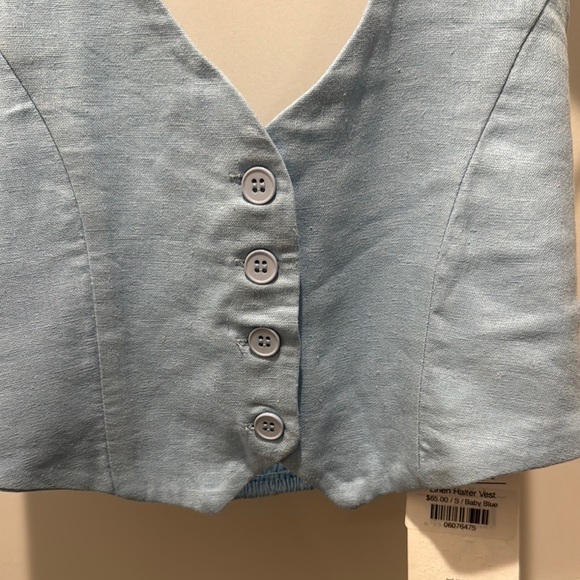 Light Blue Button-Front Matching Set - Picture 2 of 9